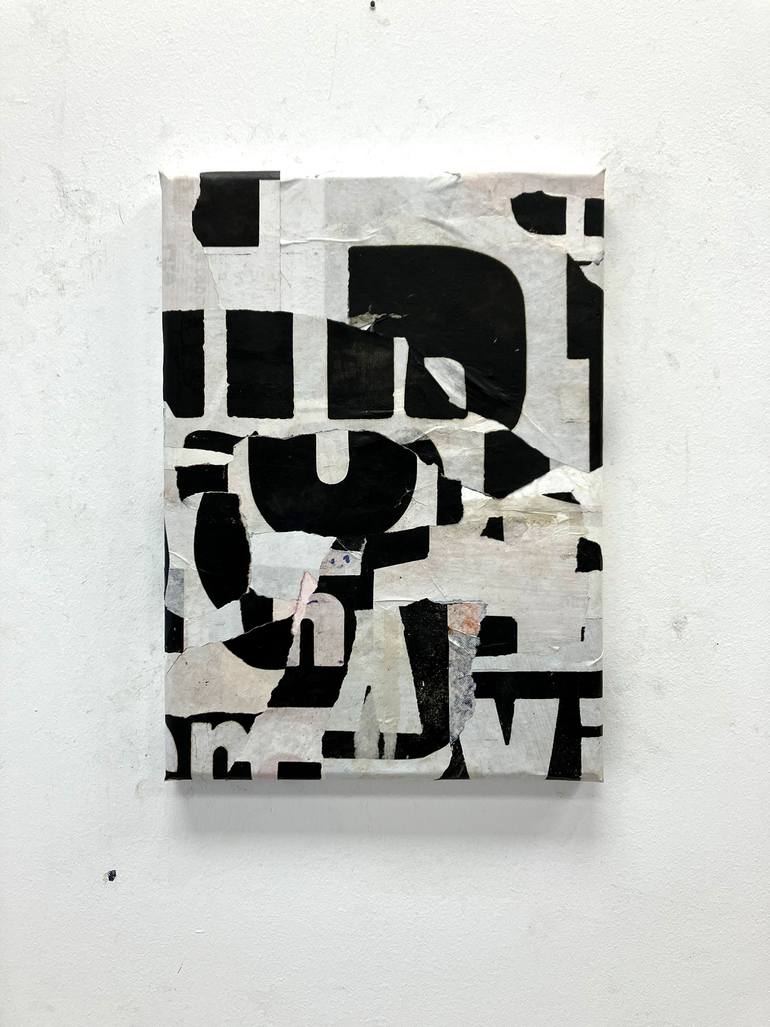 Original Abstract Expressionism Abstract Collage by Christian Gastaldi