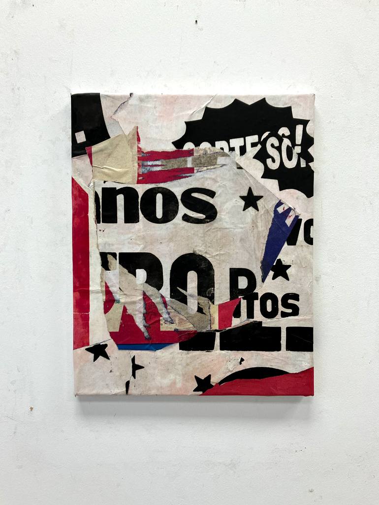 Original Abstract Expressionism Abstract Collage by Christian Gastaldi