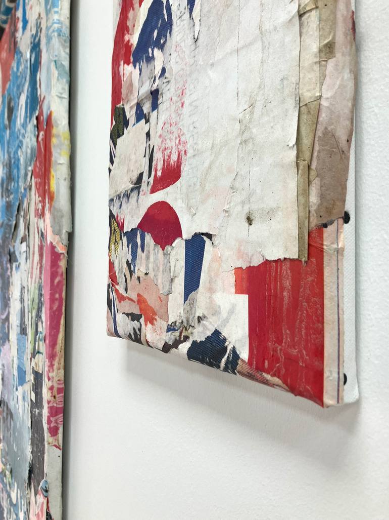 Original Abstract Expressionism Abstract Collage by Christian Gastaldi