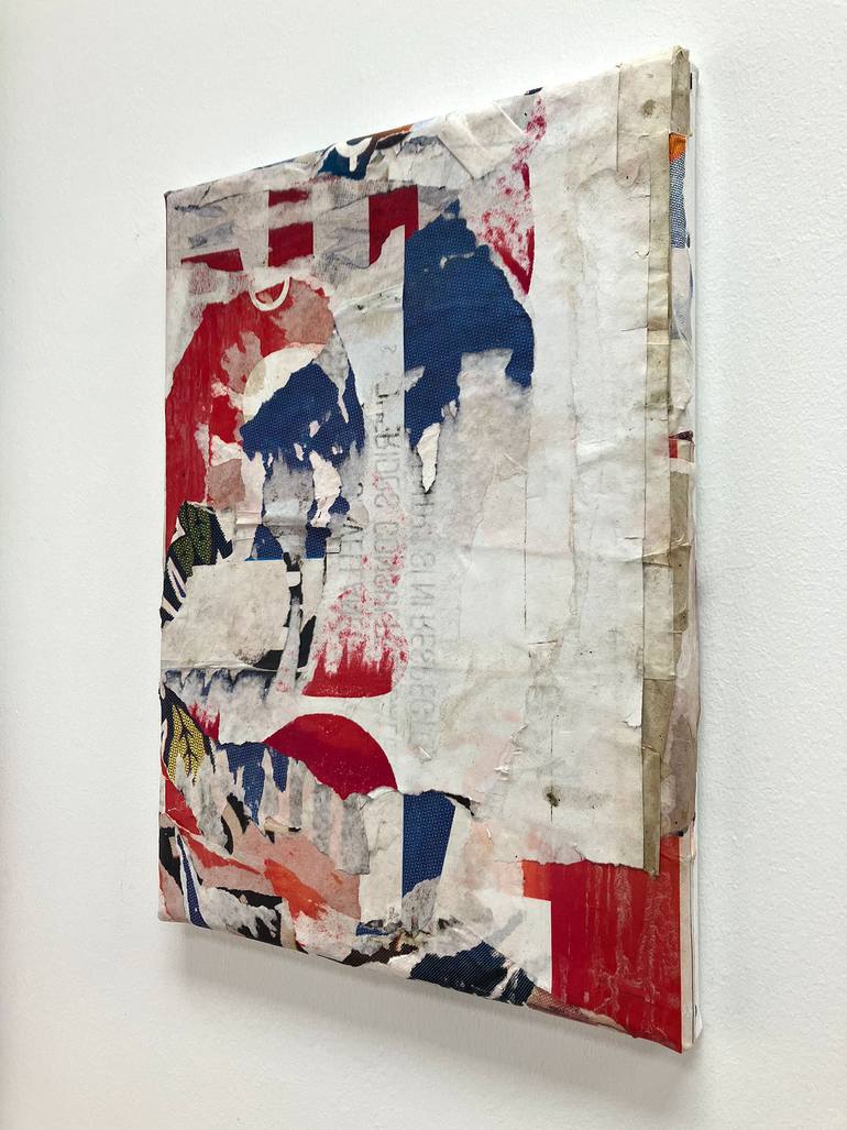 Original Abstract Expressionism Abstract Collage by Christian Gastaldi