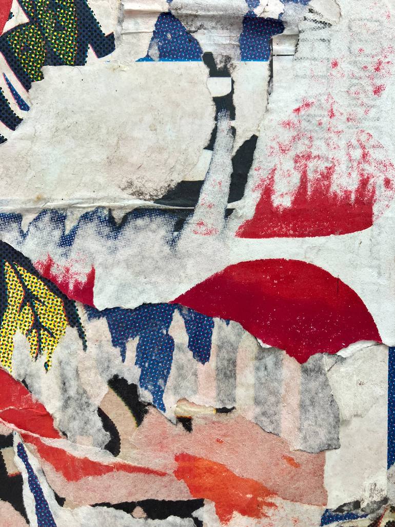 Original Abstract Expressionism Abstract Collage by Christian Gastaldi