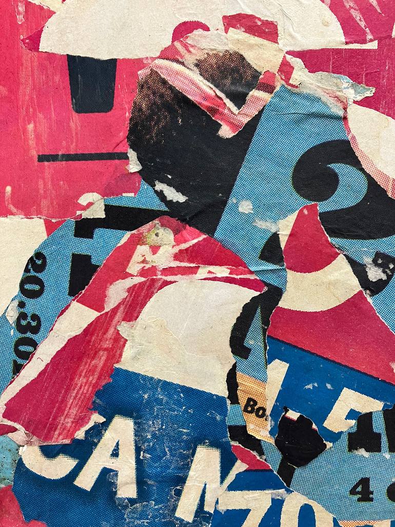 Original Abstract Expressionism Abstract Collage by Christian Gastaldi