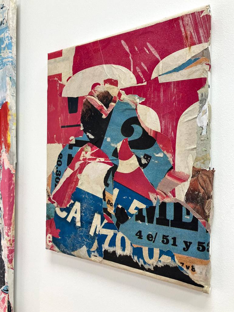 Original Abstract Expressionism Abstract Collage by Christian Gastaldi