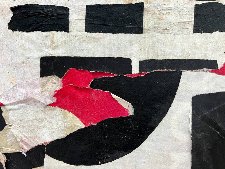 Original Abstract Expressionism Abstract Collage by Christian Gastaldi
