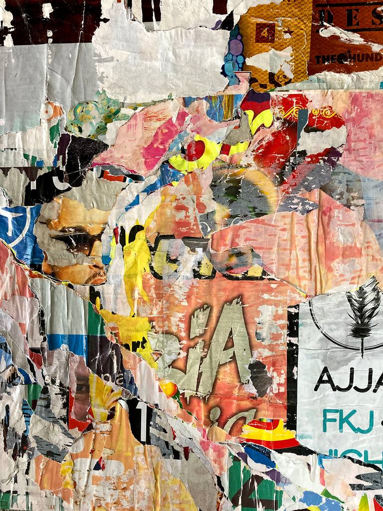 Original Abstract Expressionism Abstract Collage by Christian Gastaldi
