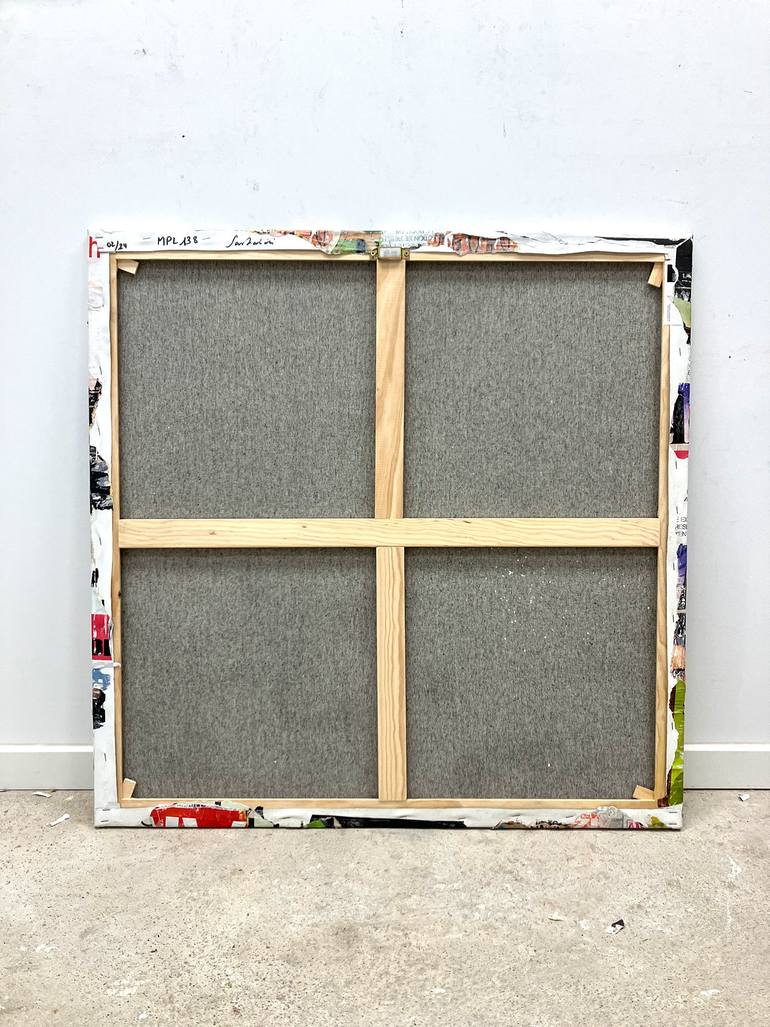 Original Abstract Expressionism Abstract Collage by Christian Gastaldi