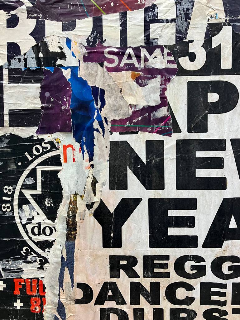 Original Abstract Expressionism Abstract Collage by Christian Gastaldi