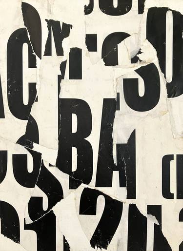 Print of Abstract Typography Collage by Christian Gastaldi