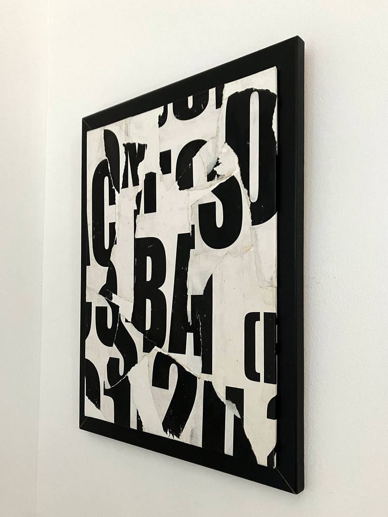 Original Abstract Typography Collage by Christian Gastaldi