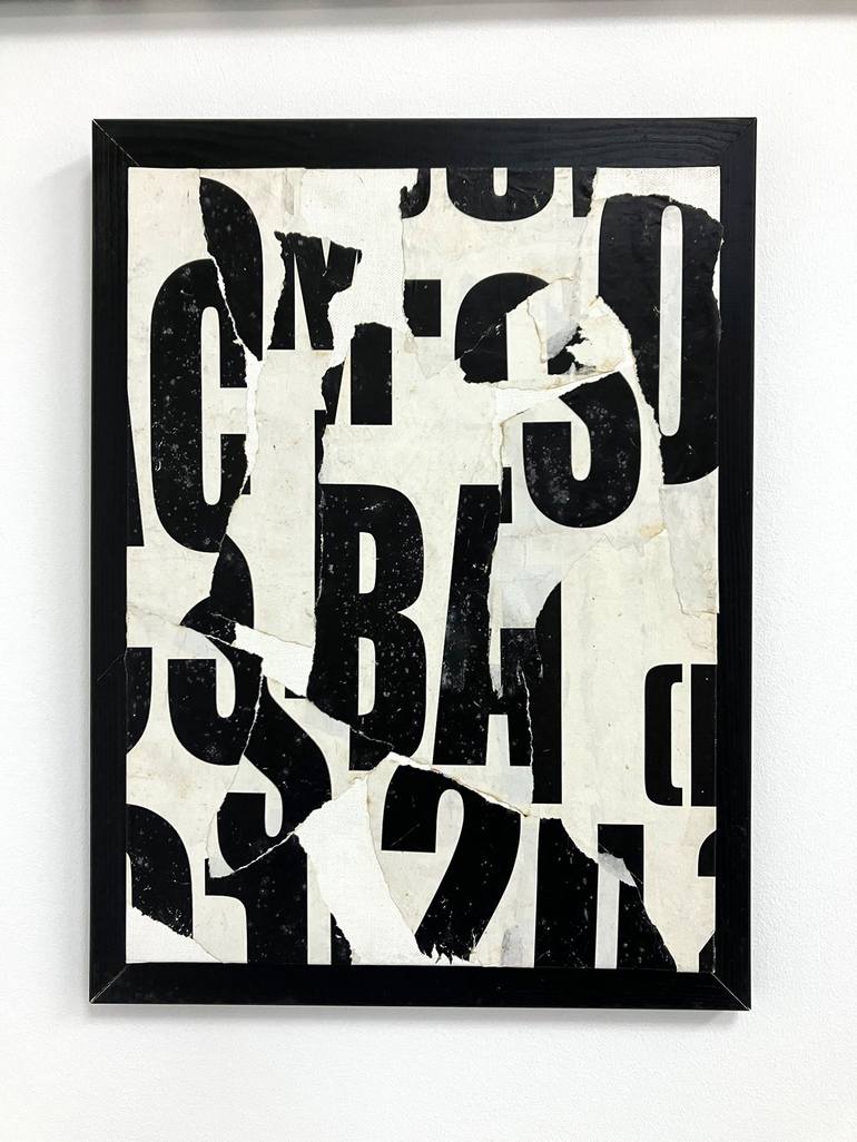 Original Abstract Typography Collage by Christian Gastaldi