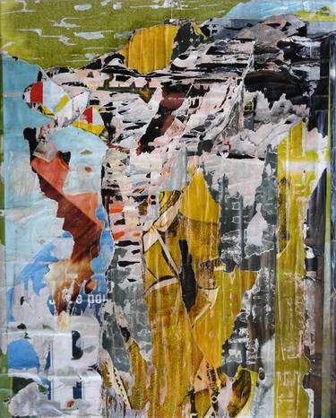 Original Expressionism Abstract Collage by Christian Gastaldi