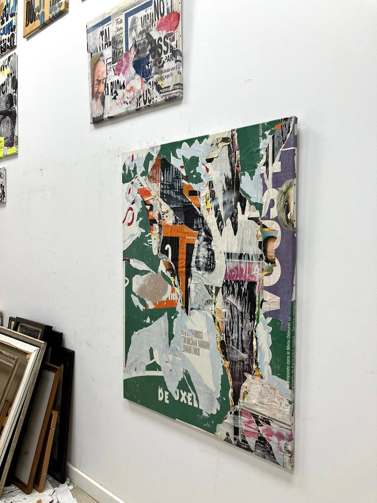 Original Contemporary Abstract Collage by Christian Gastaldi