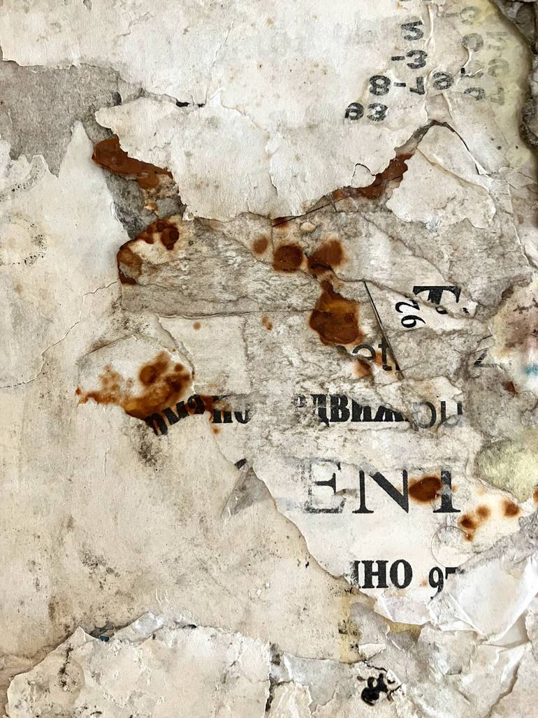 Original Abstract Expressionism Abstract Collage by Christian Gastaldi