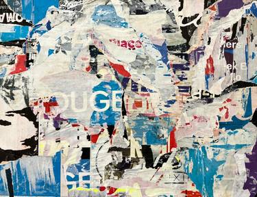 Original Abstract Expressionism Abstract Collage by Christian Gastaldi