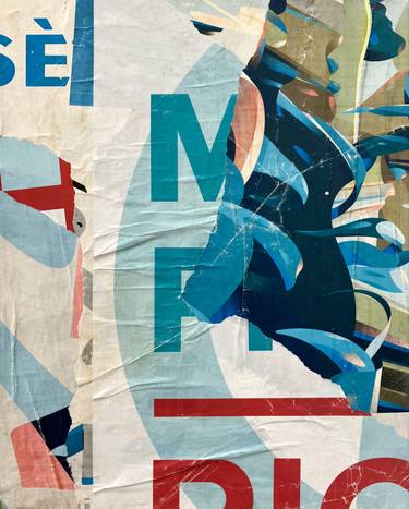 Original Abstract Expressionism Abstract Collage by Christian Gastaldi