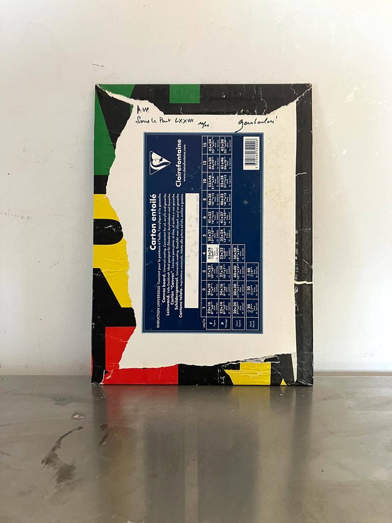 Original Abstract Expressionism Abstract Collage by Christian Gastaldi