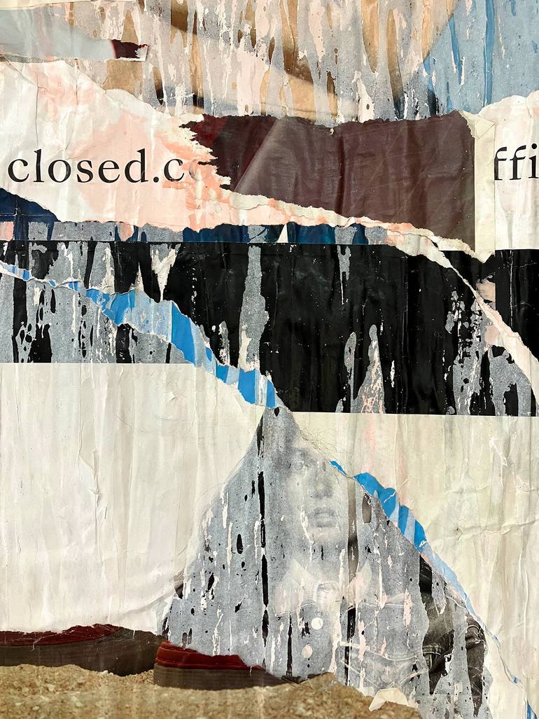 Original Abstract Expressionism Abstract Collage by Christian Gastaldi