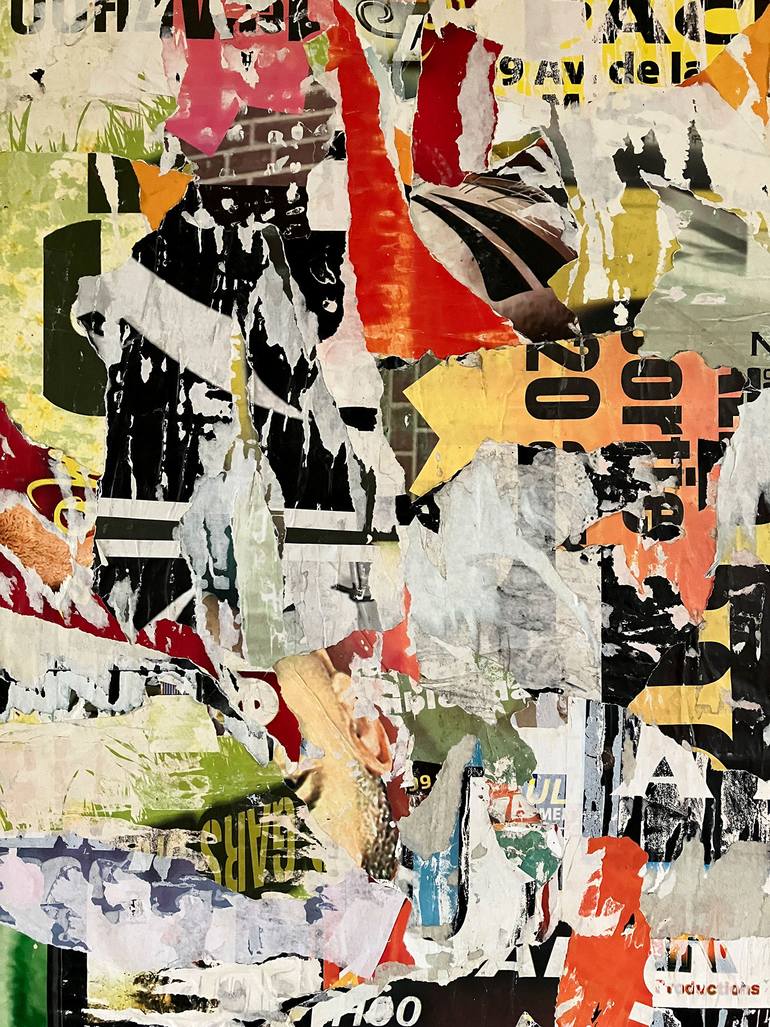 Original Abstract Expressionism Abstract Collage by Christian Gastaldi