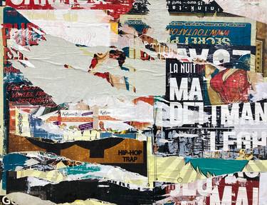 Original Street Art Abstract Collage by Christian Gastaldi