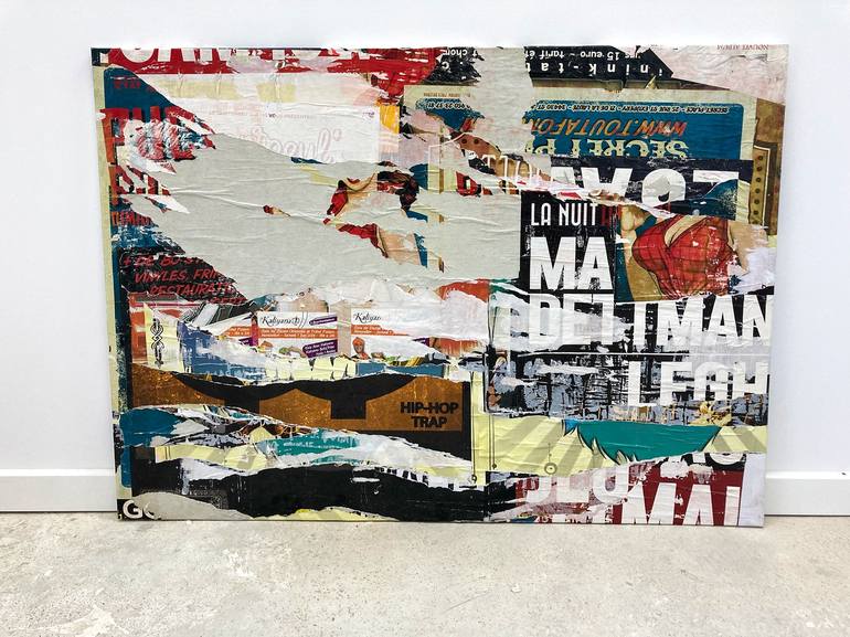Original Street Art Abstract Collage by Christian Gastaldi