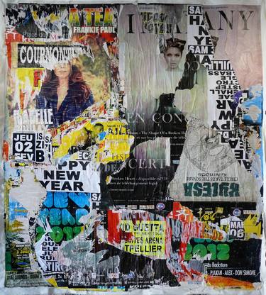 Original Street Art Abstract Collage by Christian Gastaldi