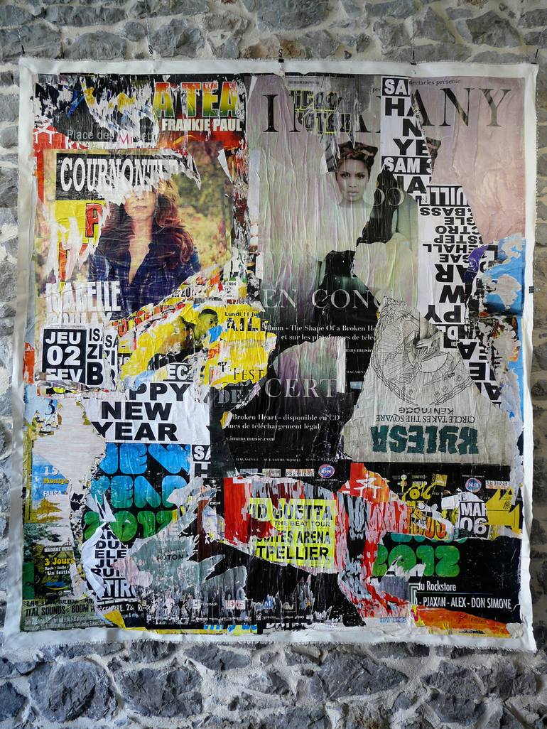 Original Street Art Abstract Collage by Christian Gastaldi