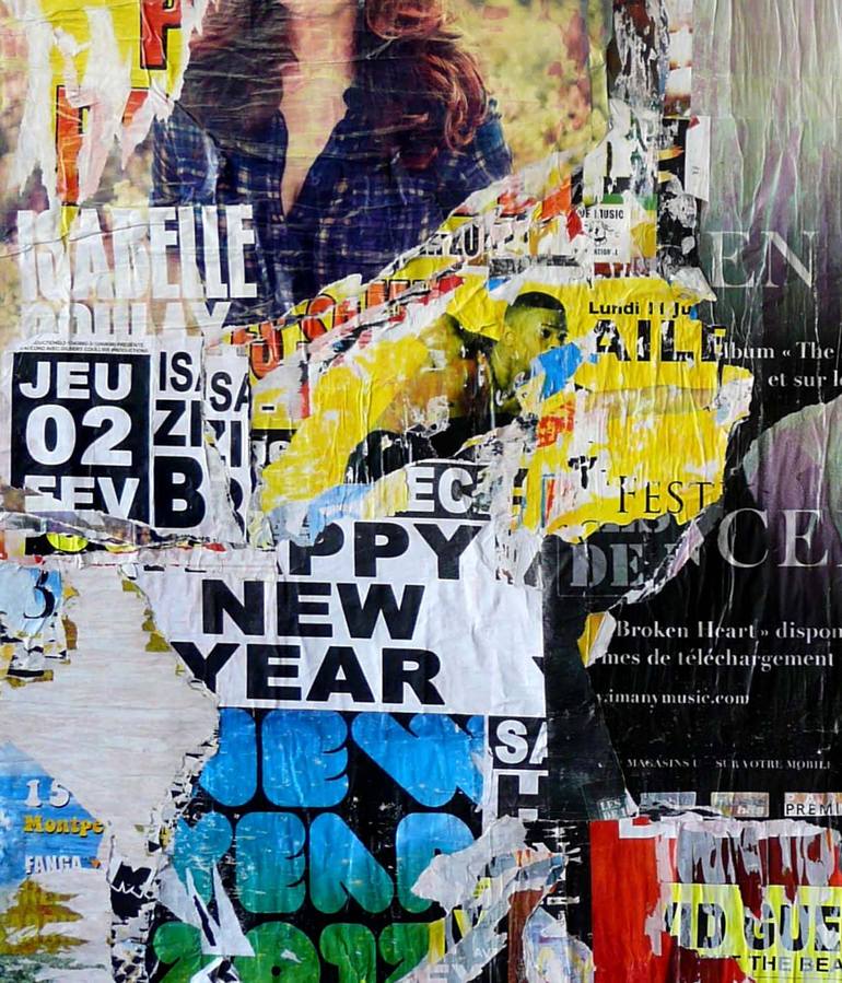 Original Street Art Abstract Collage by Christian Gastaldi