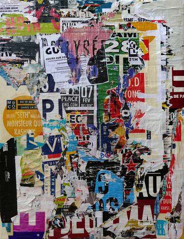 Original Street Art Abstract Collage by Christian Gastaldi