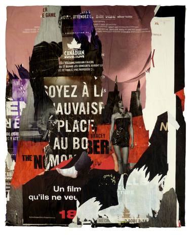 Print of Abstract Cinema Collage by Christian Gastaldi