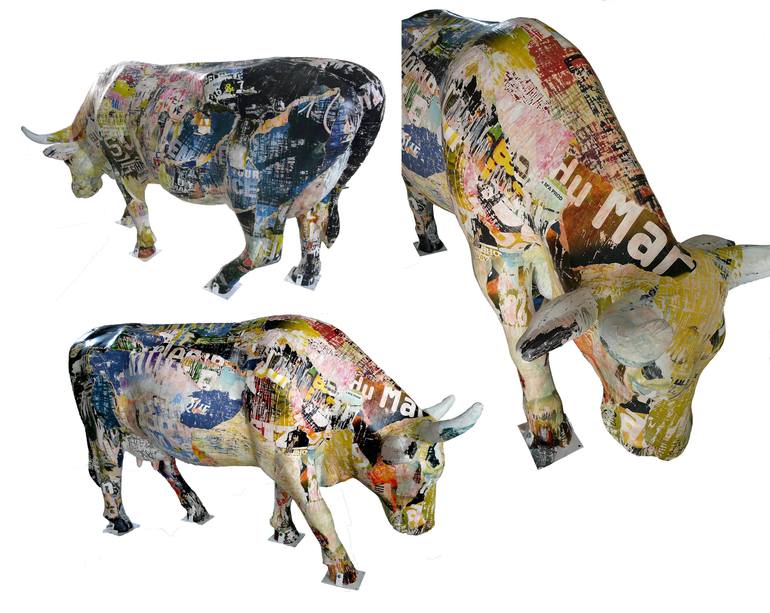 Original Street Art Animal Collage by Christian Gastaldi