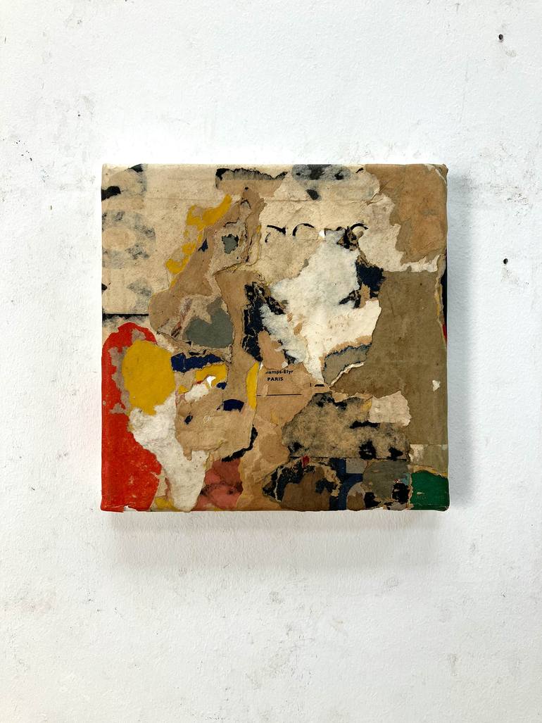 Original Abstract Expressionism Abstract Collage by Christian Gastaldi