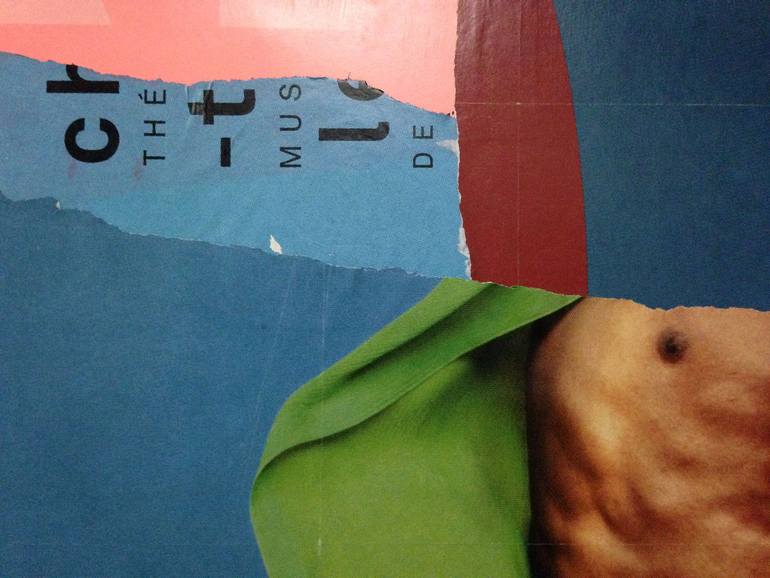 Original Abstract Expressionism Abstract Collage by Christian Gastaldi