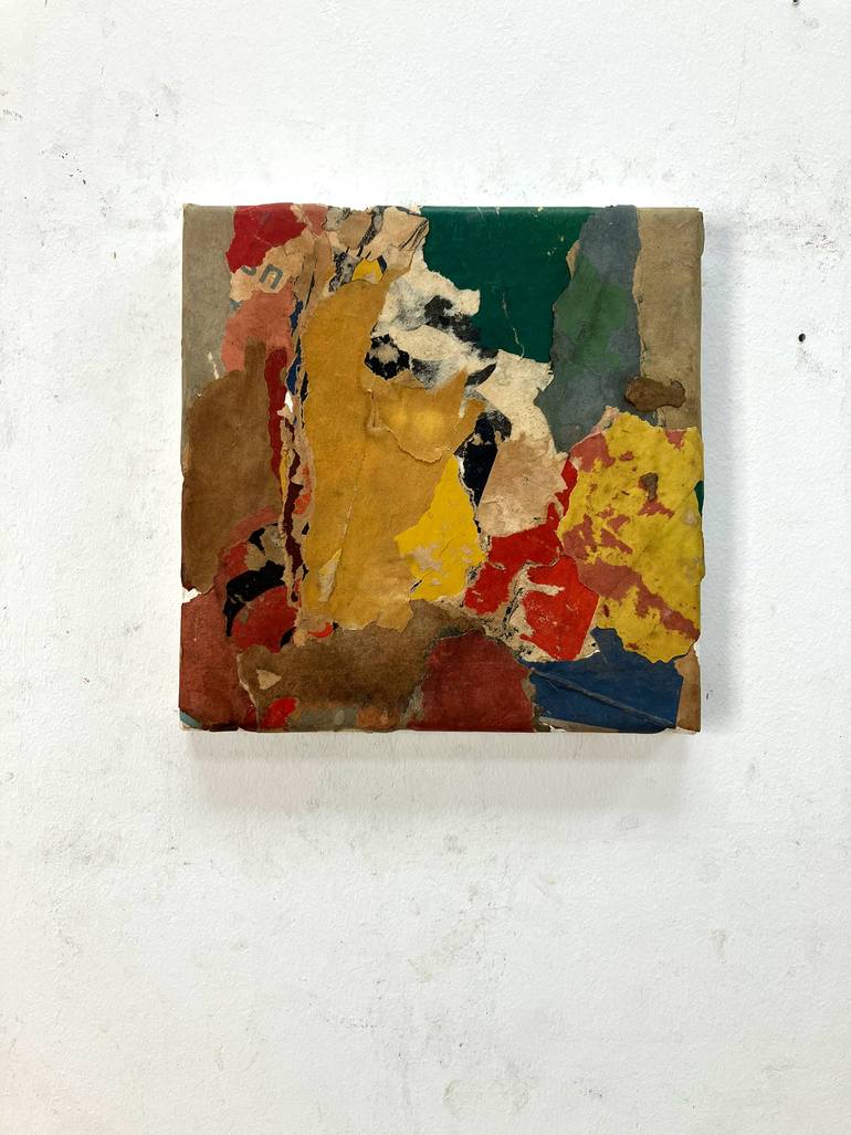 Original Abstract Expressionism Abstract Collage by Christian Gastaldi