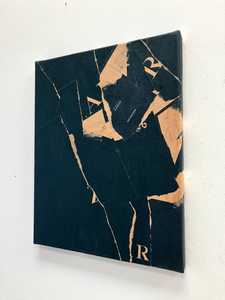 Original Abstract Expressionism Abstract Collage by Christian Gastaldi