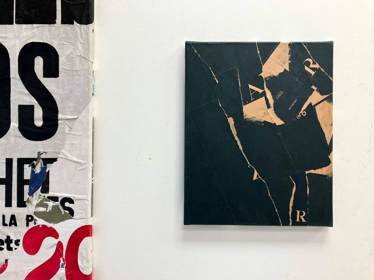 Original Abstract Expressionism Abstract Collage by Christian Gastaldi