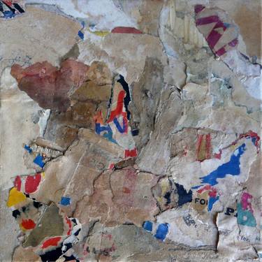 Original Abstract Expressionism Abstract Collage by Christian Gastaldi