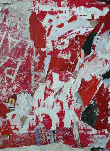 Original Abstract Expressionism Abstract Collage by Christian Gastaldi