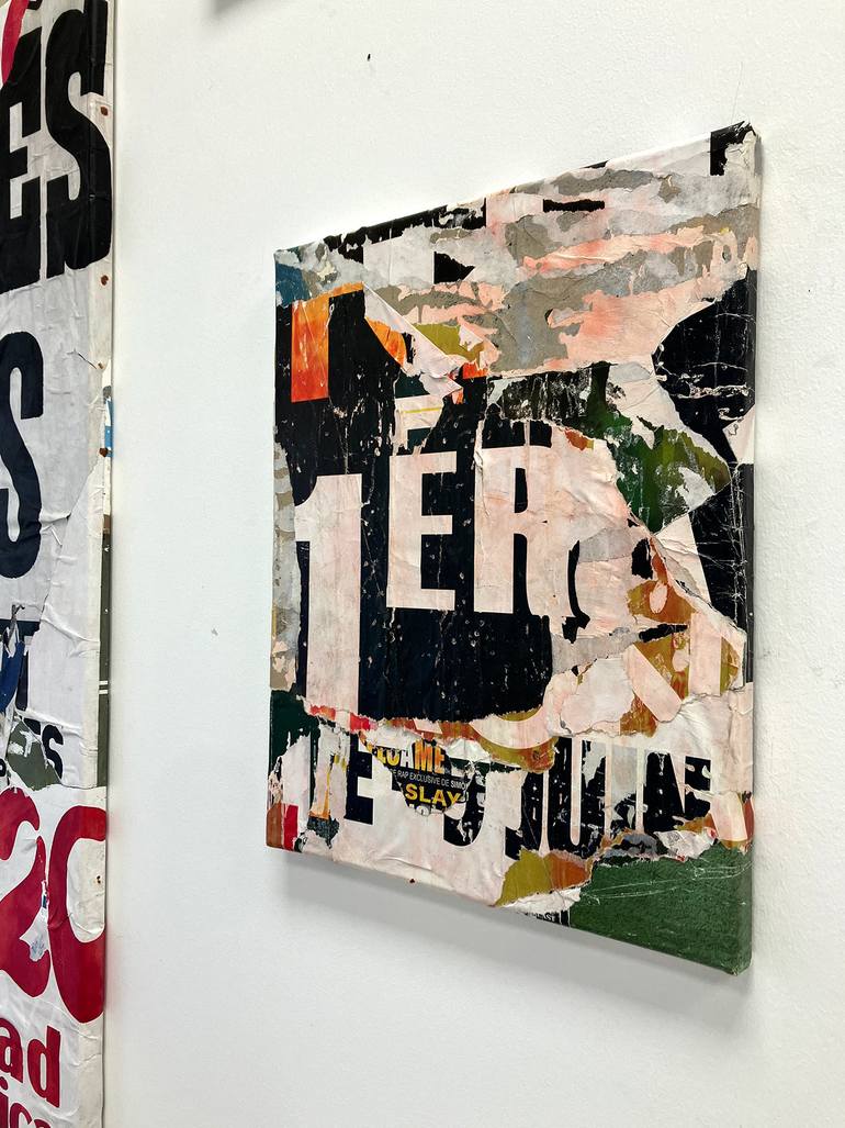 Original Abstract Expressionism Abstract Collage by Christian Gastaldi