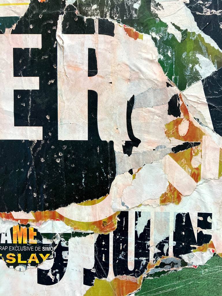 Original Abstract Expressionism Abstract Collage by Christian Gastaldi