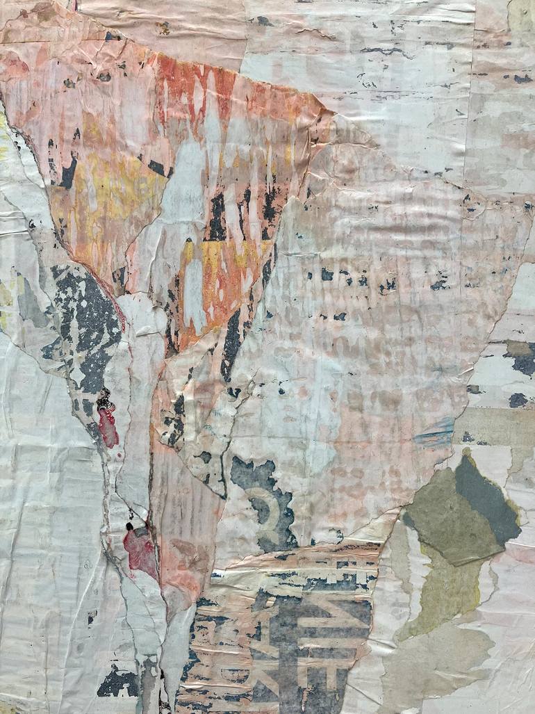 Original Abstract Expressionism Abstract Collage by Christian Gastaldi