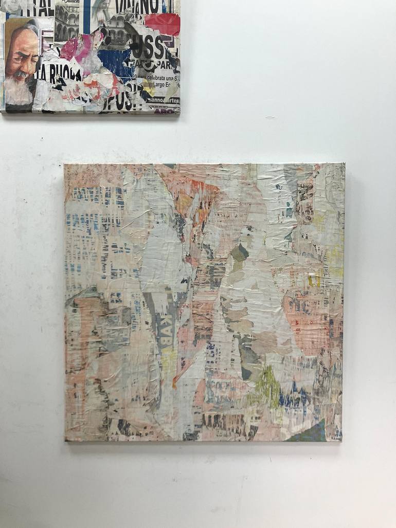 Original Abstract Expressionism Abstract Collage by Christian Gastaldi