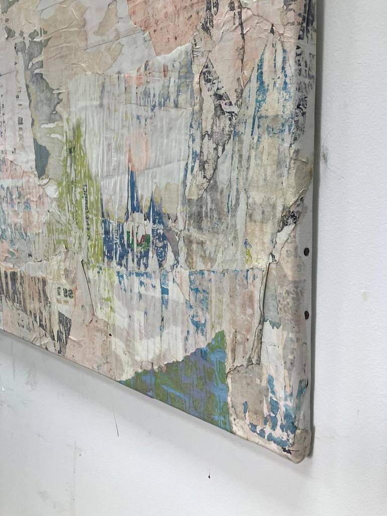 Original Abstract Expressionism Abstract Collage by Christian Gastaldi