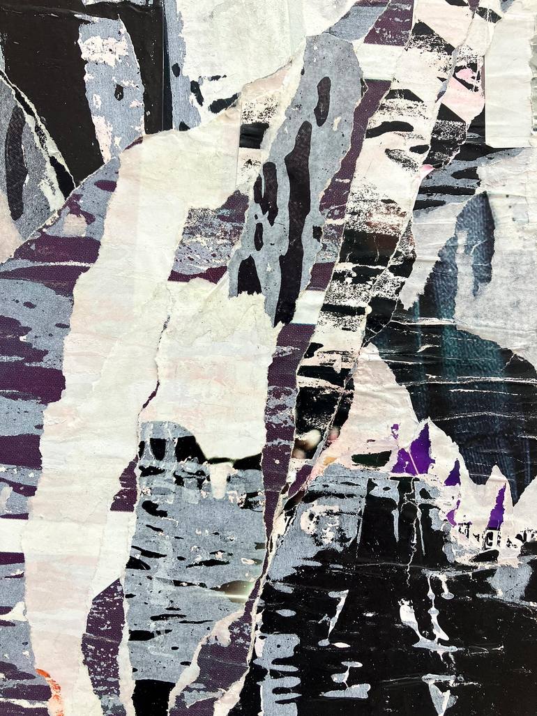 Original Abstract Expressionism Abstract Collage by Christian Gastaldi