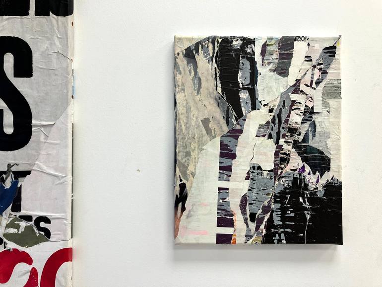 Original Abstract Expressionism Abstract Collage by Christian Gastaldi