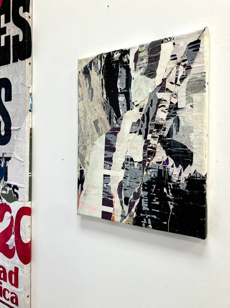 Original Abstract Expressionism Abstract Collage by Christian Gastaldi