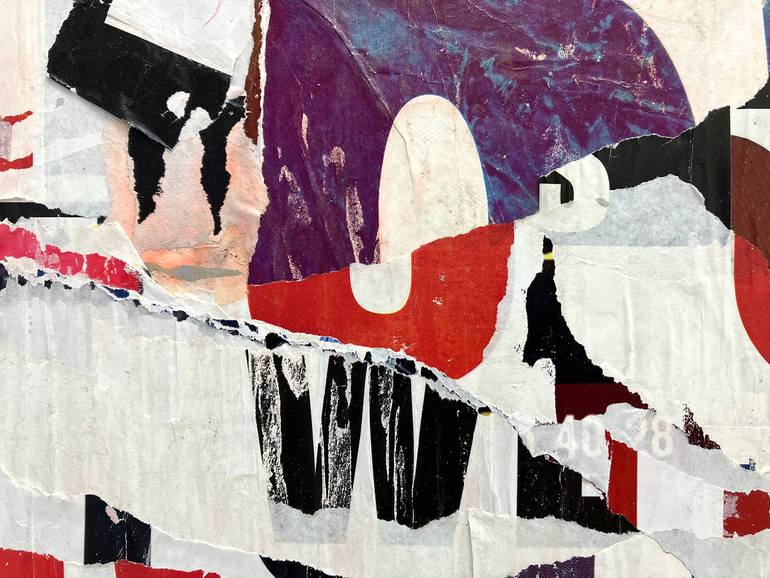Original Abstract Expressionism Abstract Collage by Christian Gastaldi