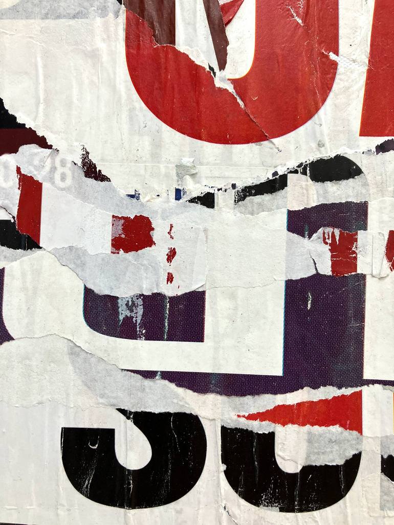 Original Abstract Expressionism Abstract Collage by Christian Gastaldi