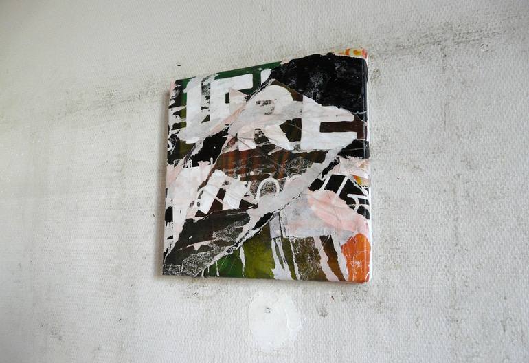 Original Abstract Expressionism Abstract Collage by Christian Gastaldi