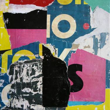 Original Minimalism Abstract Collage by Christian Gastaldi