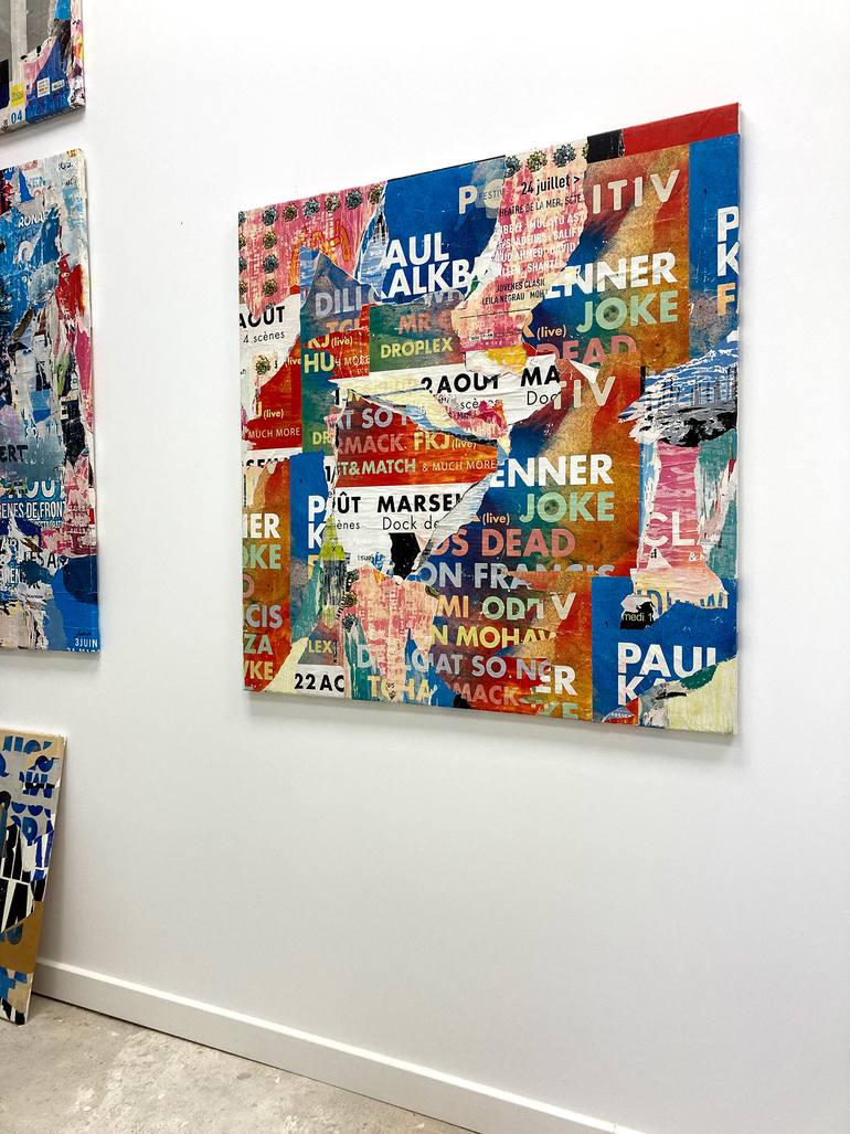 Original Modernism Abstract Collage by Christian Gastaldi